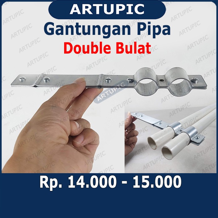 Jual Gantungan Pipa Double Bulat S-hook S-hanger Gantungan Besi ...