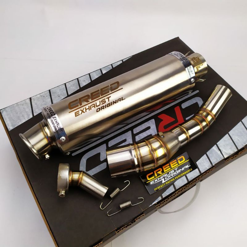 Jual knalpot racing+slip on+db killer Creed Exhaust for CBR 150R ...