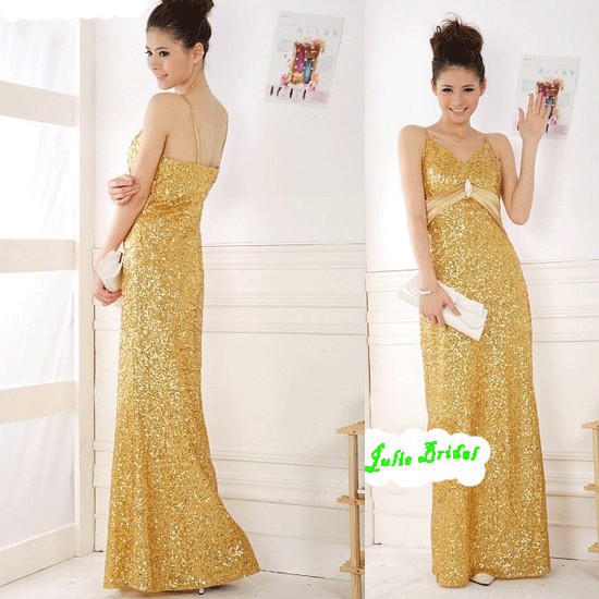 dress warna gold Gold Bead embroidered handmade dress XL