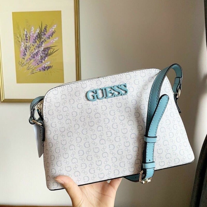 Jual SALE Tas Guess Bruna Crossbody Bag Biru Shopee Indonesia