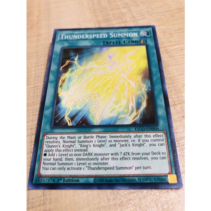 Jual kartu yugioh original thunderspeed summon super rare us | Shopee ...