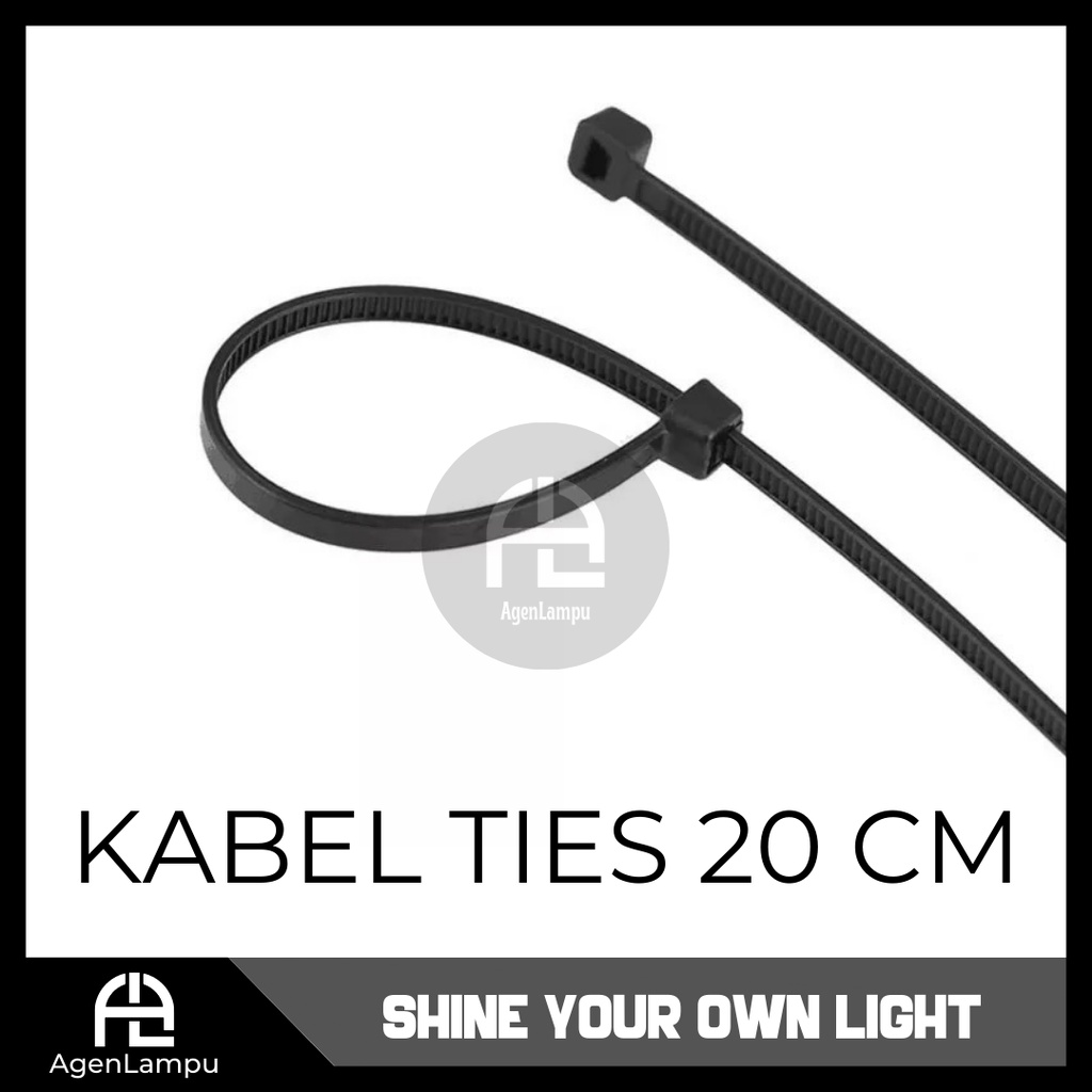 Jual Kabel Ties Cable Ties Kabel Ikat 3,6 x 200mm | Shopee Indonesia