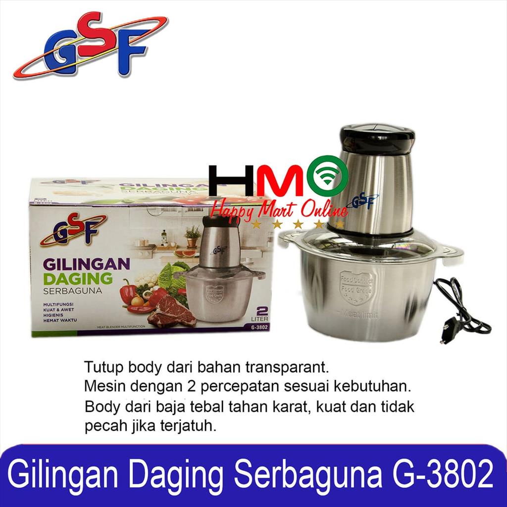 Jual Food Processor Electric Food Chopper GSF-3802 Penggiling Daging ...