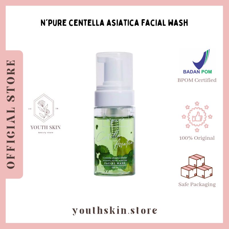 Jual Npure Centella Asiatica Facial Wash 100ml Npure Cica Facial Foam Shopee Indonesia 8033