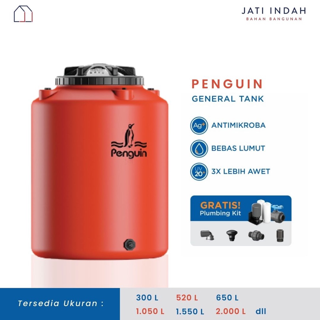 Jual Penguin Tangki Air Tandon Toren 300 500 700 1000 2000 Liter Shopee Indonesia 0473