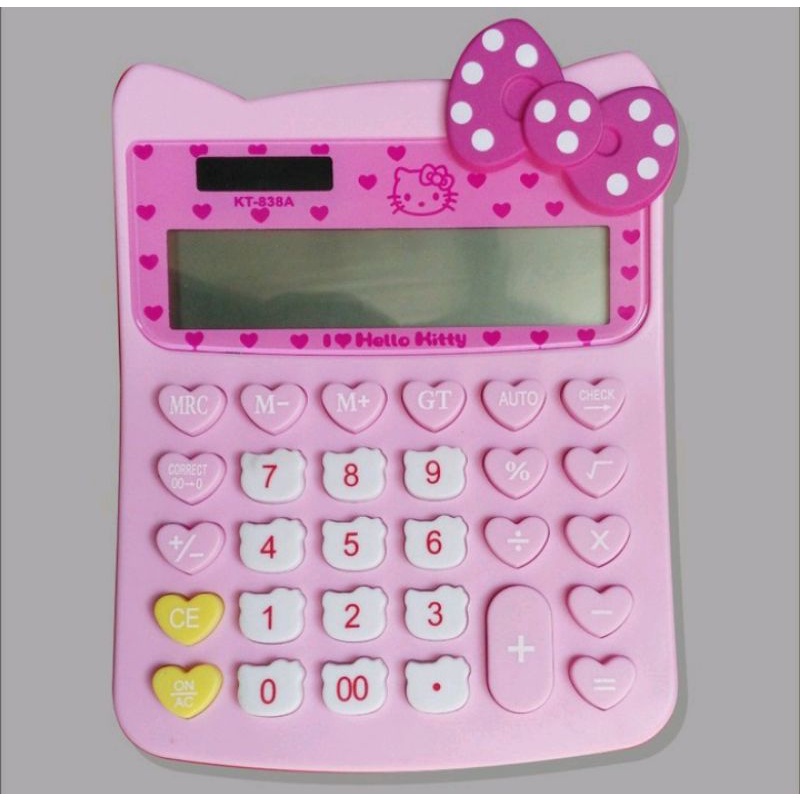 Jual Calculator Hello Kitty kt 838 Kalkulator 12 Digit | Shopee Indonesia