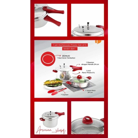 Home cooked presto set of 5 sale