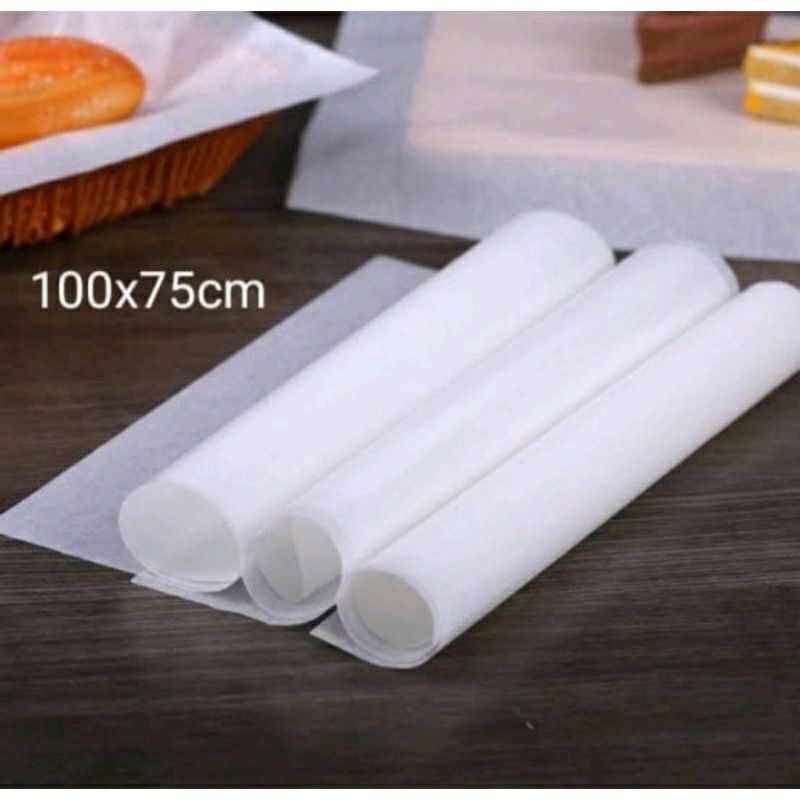 Jual KERTAS BACKING PAPER/KERTAS ROTI 100X75CM | Shopee Indonesia