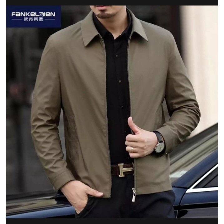 Jual JAKET KATUN PRIA FORMAL SEMI JAS KANTORAN BAHAN KATUN DRILL KANVAS ...