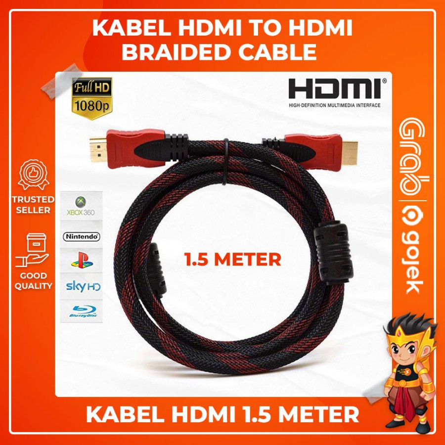 Jual Kabel Hdmi To Hdmi Meter Serat Jaring Hd P D Cable M