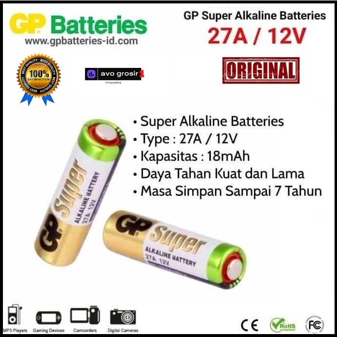 Baterai Alkalin 23A 12V Memiliki Daya Besar Dan Lebih Tahan Lama