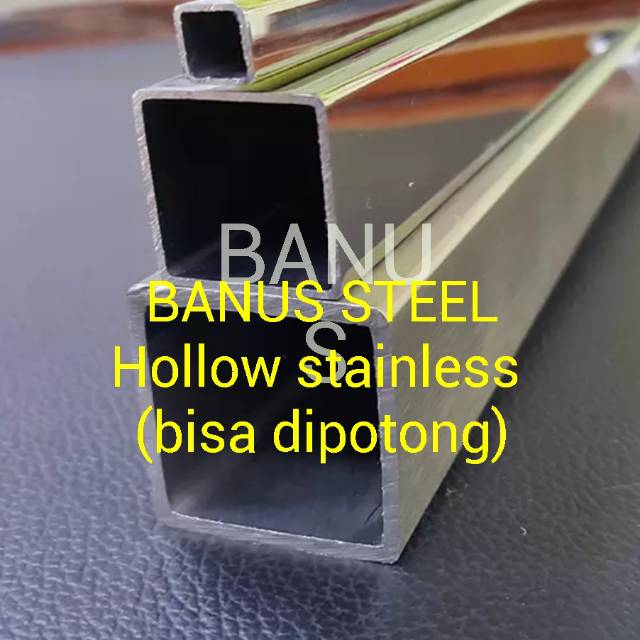 Jual Hollow Stainless 50 X 50 X 15 Mm Panjang 1 Meter Pipa Kotak