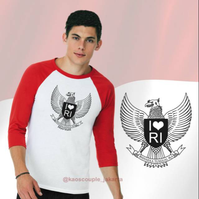 Jual [NEW] KAOS/BAJU RAGLAN HUT RI KE 75TH, GAMBAR BURUNG GARUDA ...