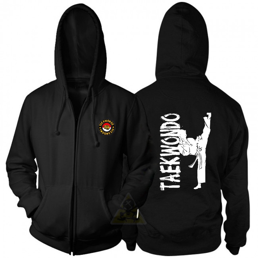 Jual JAKET HOODIE ZIPPER TAEKWONDO INDONESIA REAL COTTON FLEECE Shopee Indonesia