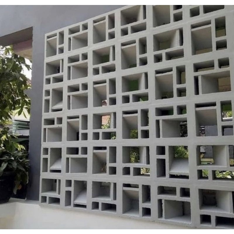 Jual Roster beton Lb4 Abu Abu Roster ventilasi udara Roster minimalis ...