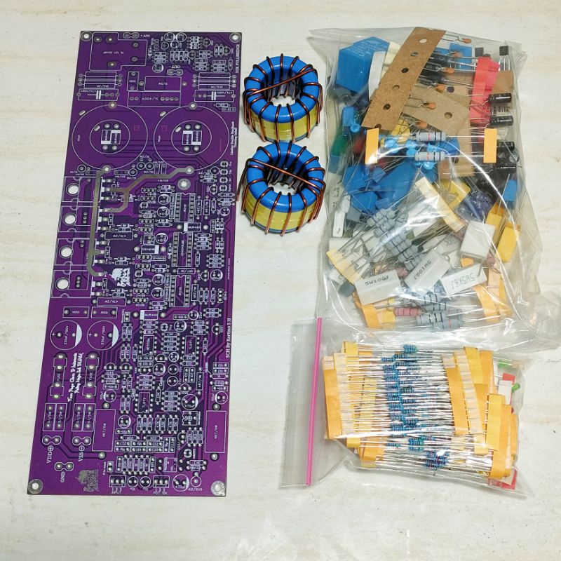 Jual Paket Diy Class D D2k Fullbridge Dobel Feedback Pcb Dan Komponen Komplit Siap Solder 0379