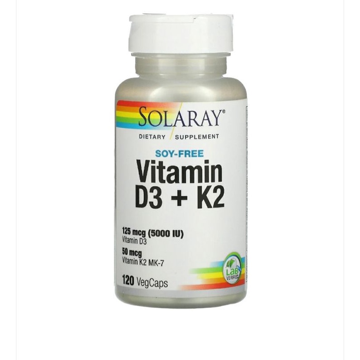 Jual SOLARAY VITAMIN D3+K2 5000 IU ORIGINAL USA Shopee Indonesia