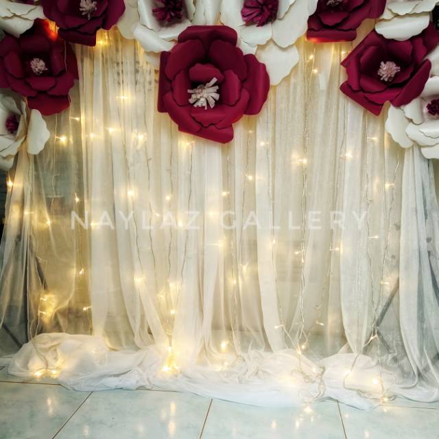 Jual Backdrop type B/ backdrop tunangan/photobooth/dll | Shopee Indonesia