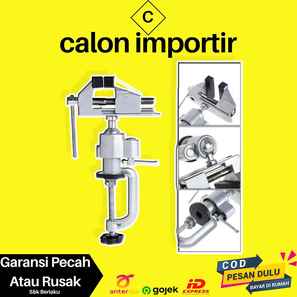 Jual Catok Ragum Clamp Tanggem Penjepit Meja Holder Kerajinan Seni ...