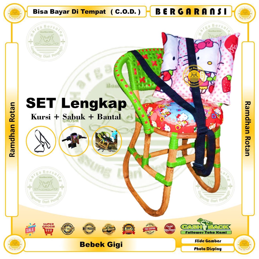 Jual Boncengan Motor Bebek Bahan Rotan - Ramdhan Rattan - Kursi Depan ...