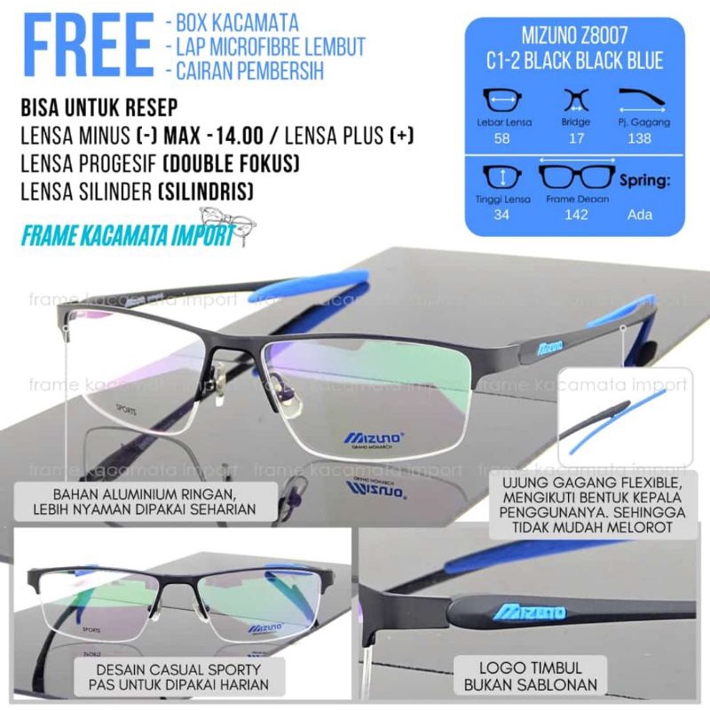 Mizuno sales eyeglass frames