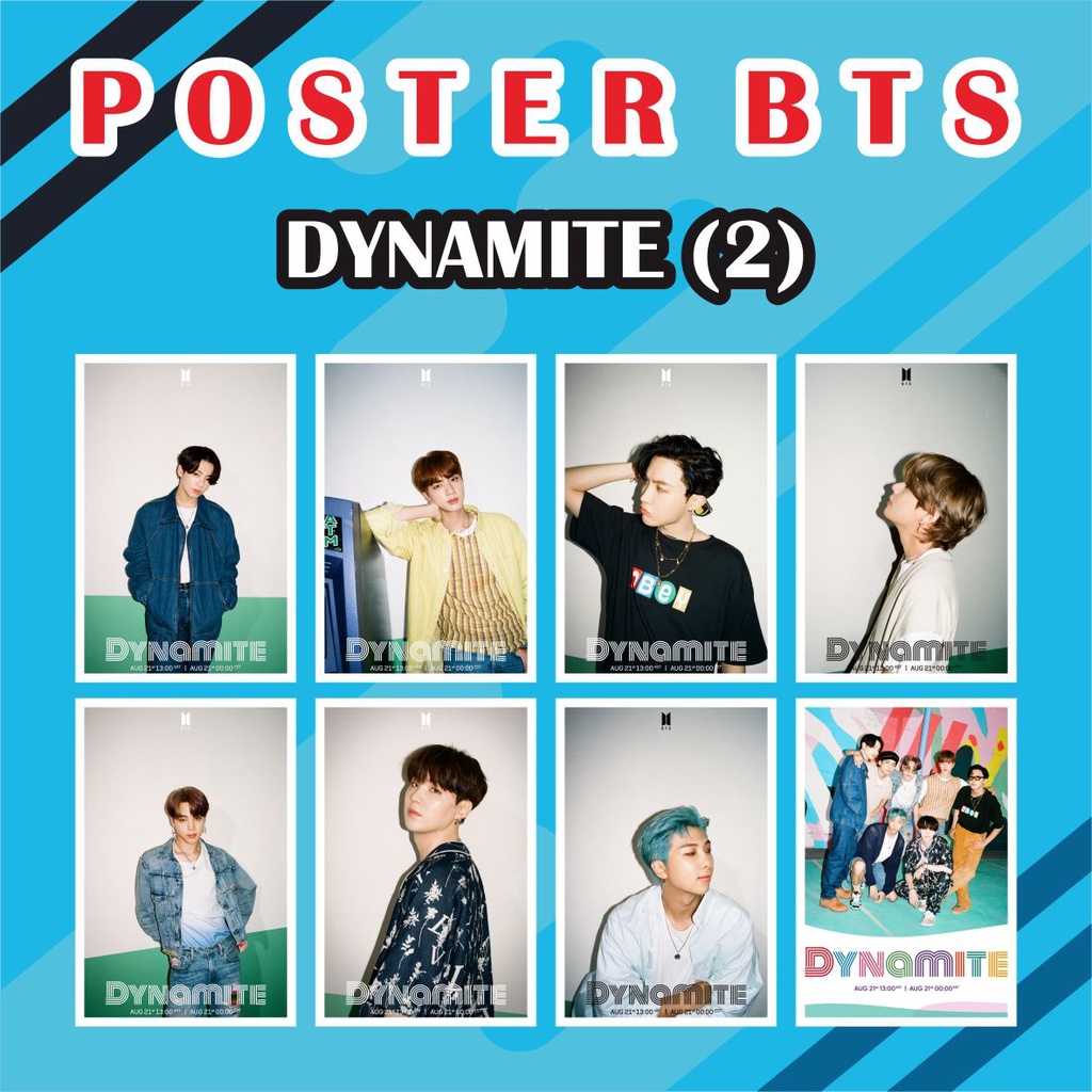 Jual Poster A3+ BTS Dynamite (2) AC 260 - 32 X 48 cm | Shopee Indonesia