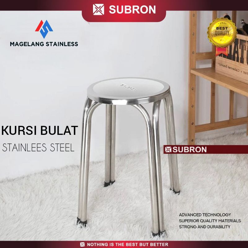 Jual Kursi Stainless 30cm 47cm Kursi Bar Kursi Cafe Kursi Bulat