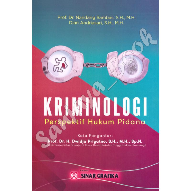 Jual KRIMINOLOGI Perspektif Hukum Pidana _ Nandang Sambas | Shopee ...