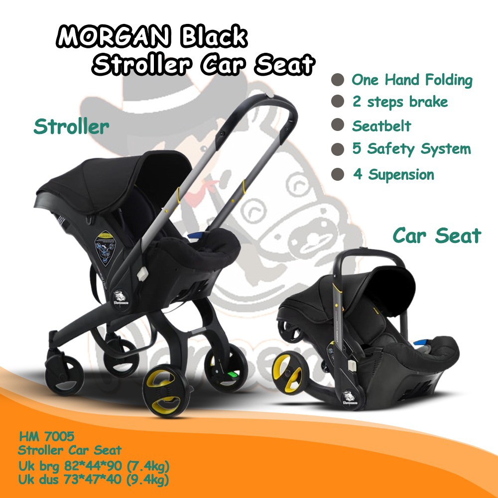 Stroller dan car clearance seat