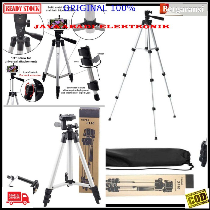 Jual J150 Tripod ORI 100% Tripods kamera tri pod pods kaki tiga 1 meter ...