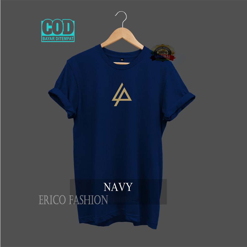 Jual COD kaos logo linkin park gold >kaos distro lengan pendek >cotton ...