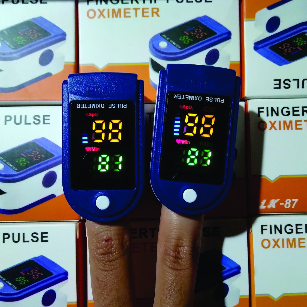 Jual Fingertip pulse oxymeter oximeter LK87 SpO2 alat ukur kadar ...