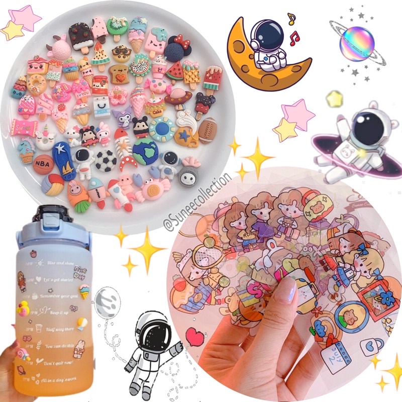 Jual Sticker Transparan Anti Air / Sticker Botol Minum / Sticker 3D ...