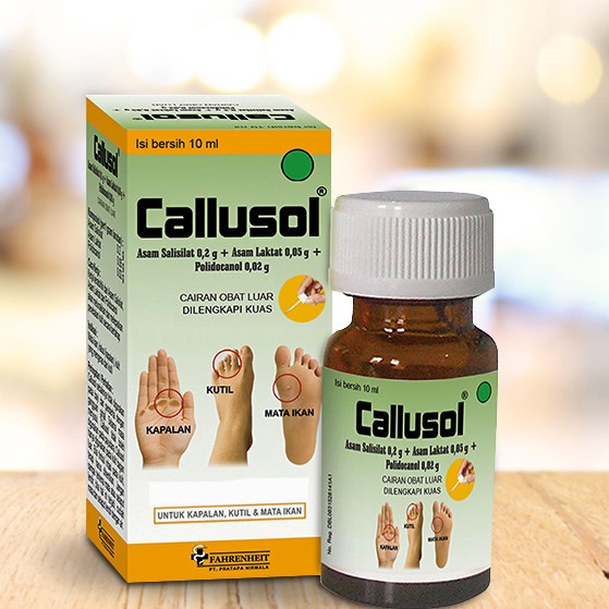 Jual Callusol 10ml - Cairan Obat Tetes Untuk Atasi Mata Ikan, Kutil ...