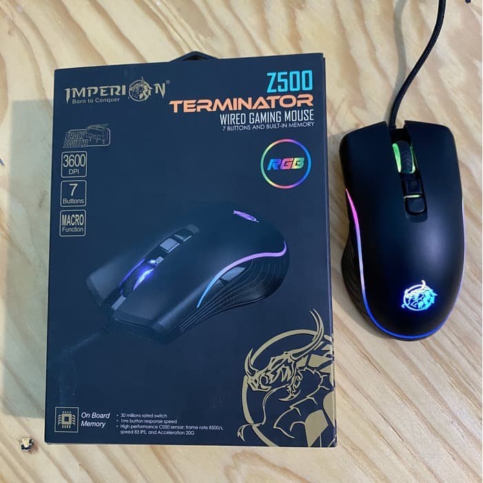 Jual Imperion Terminator Z500 Macro Wired Gaming Mouse | Shopee Indonesia