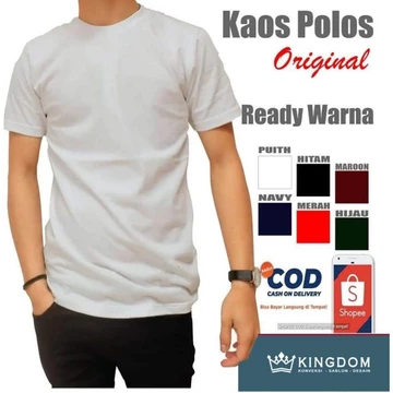 Kaos Polos Lgn Pendek Katun Cm 28S Premium