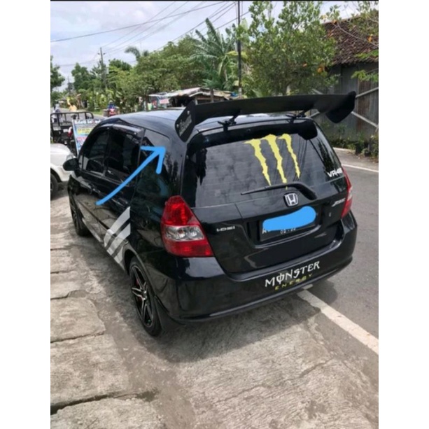 Jual spoiler gt wing js racing honda jazz gd3 | Shopee Indonesia
