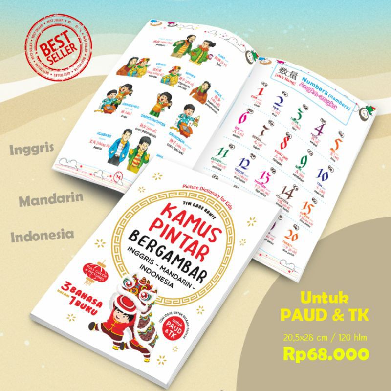 Jual Kamus Pintar Bergambar (Inggris - Mandarin - Indonesia) | Shopee ...