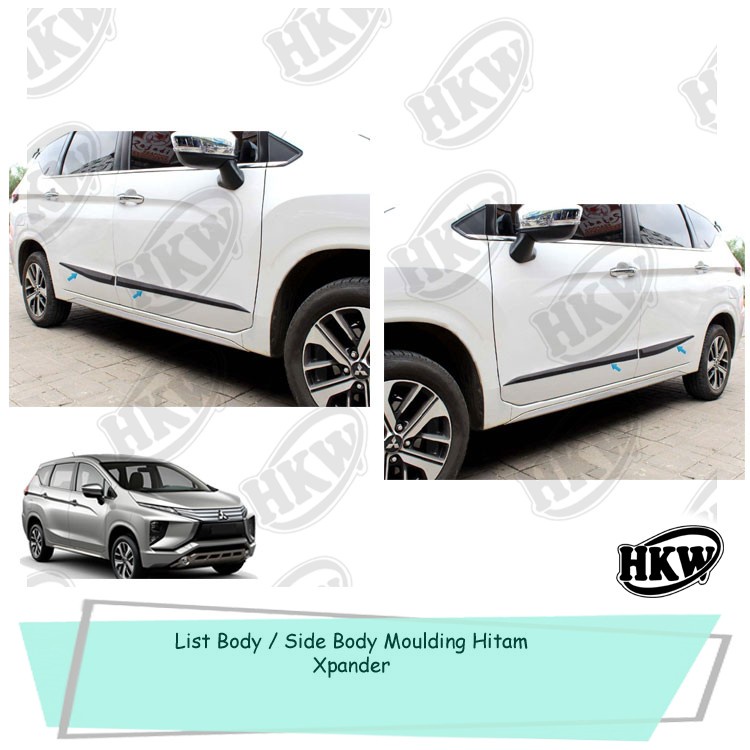 Jual List Body Side Body Moulding Hitam Mobil Xpander Shopee Indonesia