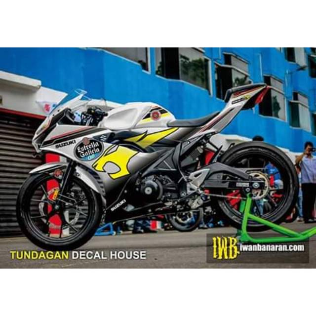 Jual Decal Striping Stiker Suzuki GSX R150 VDS Putih | Shopee Indonesia