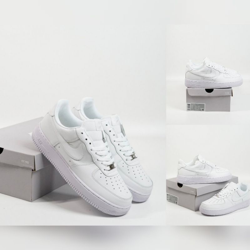 Jual Sepatu Air force 1 Low All White | Shopee Indonesia
