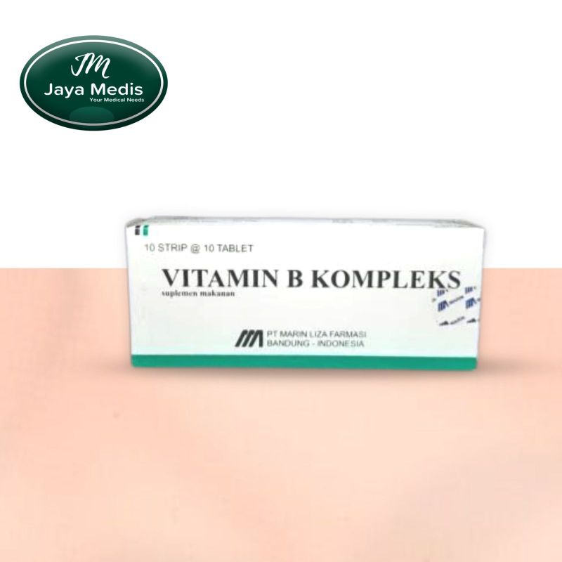 Jual Suplemen Makanan Vitamin B Kompleks 1 Box isi 100 Tablet Shopee