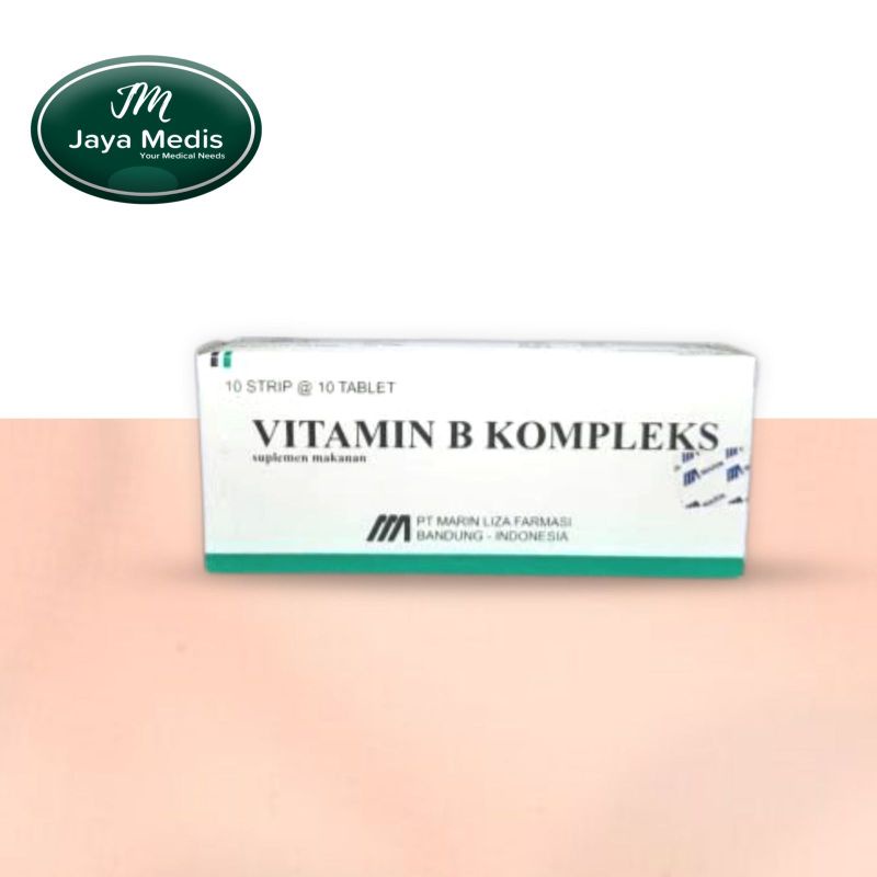 Jual Suplemen Makanan Vitamin B Kompleks 1 Box Isi 100 Tablet | Shopee ...