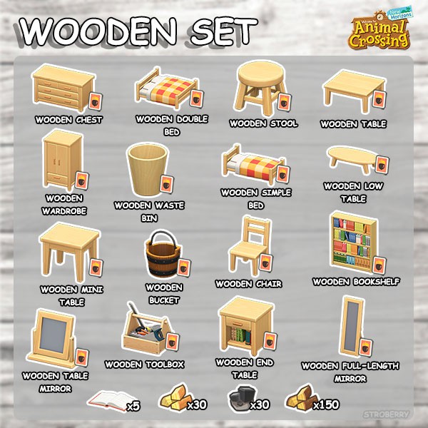 Jual Wooden ACNH + Material ANIMAL CROSSING Shopee Indonesia