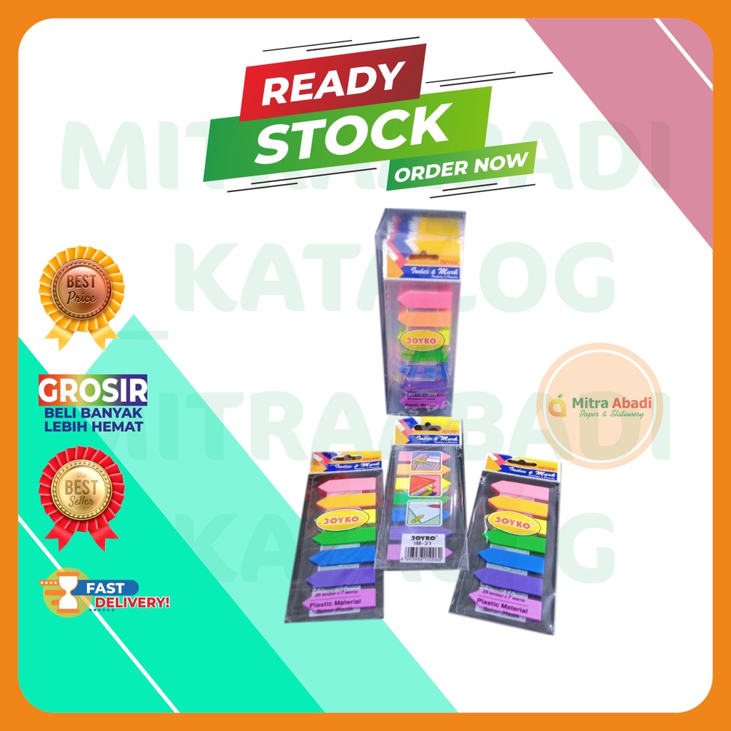 Jual STICK NOTE JOYKO PERSEGI PANJANG BENTUK PANAH PEMBATAS BUKU MURAH ...