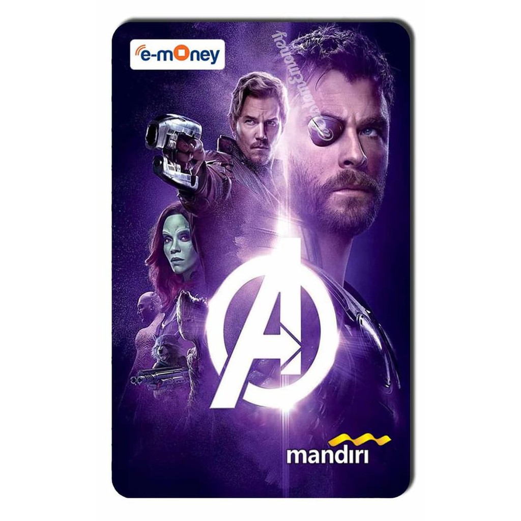 Jual kartu emoney mandiri etoll 30rb avengers infinity war thor ...