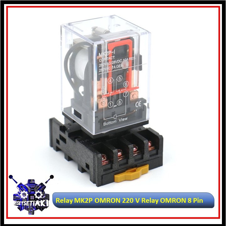 Jual Relay MK2P OMRON 220 V Relay OMRON 8 Pin + Socket | Shopee Indonesia