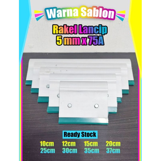 Jual Rakel sablon minyak Lancip dan papak 5mm x 75A 10cm 12cm 15cm 20cm ...