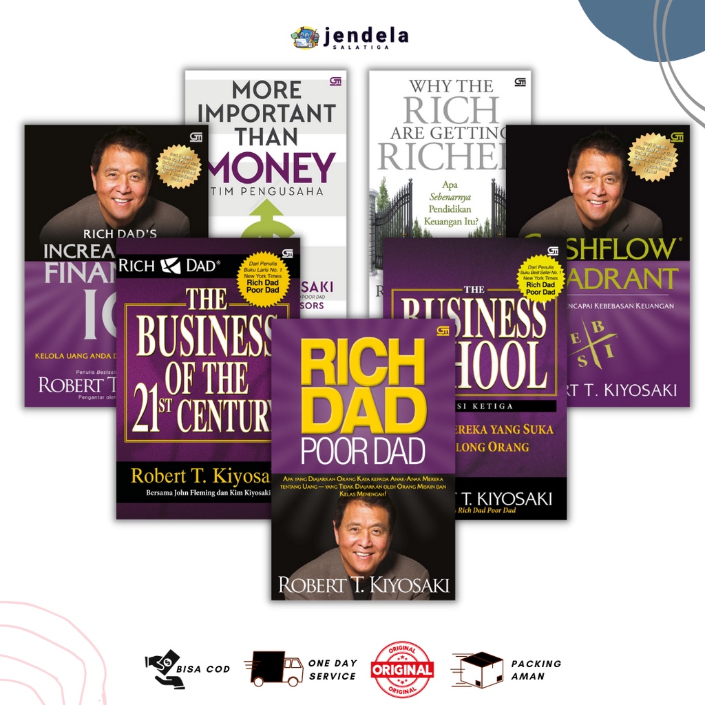 Jual Buku Bisnis Robert Kiyosaki Rich Dad Poor Dad Business School More