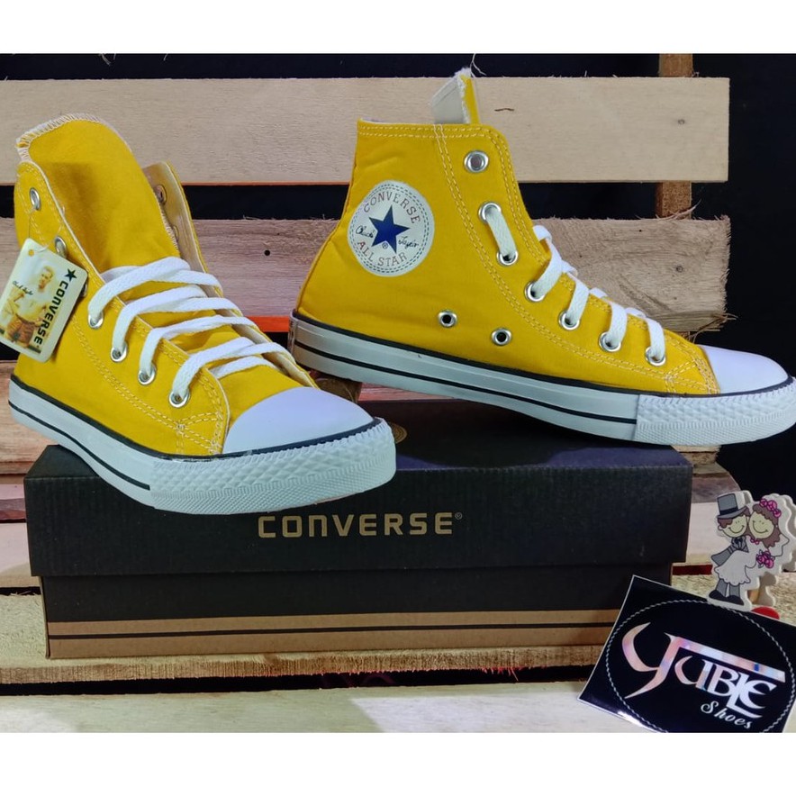 Jual SEPATU CONVERSE ALL STAR KUNING TINGGI HIGH | Shopee Indonesia